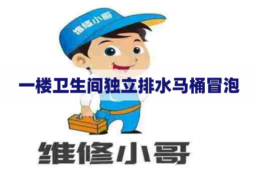 一楼卫生间独立排水马桶冒泡 一楼卫生间独立排水马桶冒泡