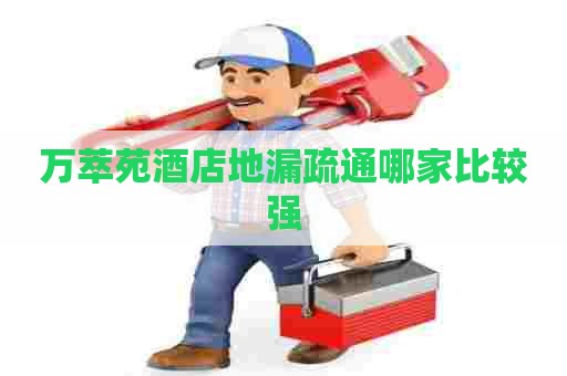 万萃苑酒店地漏疏通哪家比较强