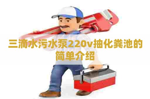 三滴水污水泵220v抽化粪池的简单介绍