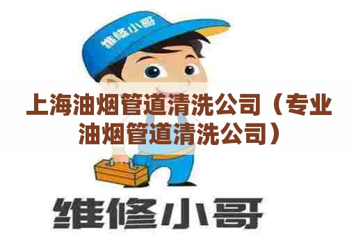 上海油烟管道清洗公司（专业油烟管道清洗公司）