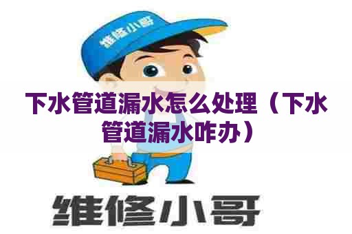 下水管道漏水怎么处理（下水管道漏水咋办）