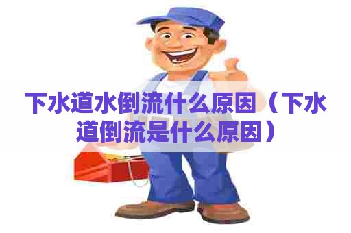 下水道水倒流什么原因（下水道倒流是什么原因）