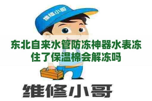 东北自来水管防冻神器水表冻住了保温棉会解冻吗