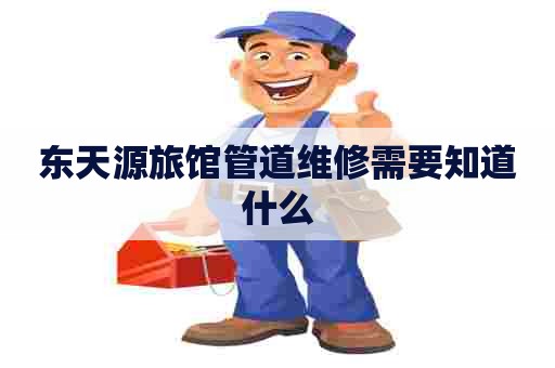 东天源旅馆管道维修需要知道什么