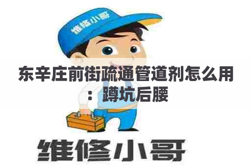 东辛庄前街疏通管道剂怎么用:蹲坑后腰 东辛庄前街疏通管道剂怎么用:蹲坑后腰