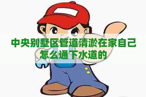 中央别墅区管道清淤在家自己怎么通下水道的