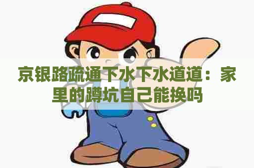 京银路疏通下水下水道道:家里的蹲坑自己能换吗 京银路疏通下水下水道道:家里的蹲坑自己能换吗
