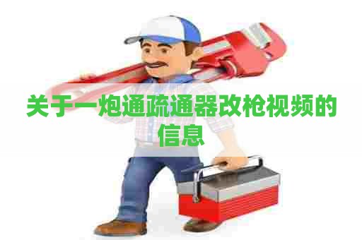 关于一炮通疏通器改枪视频的信息 关于一炮通疏通器改枪视频的信息