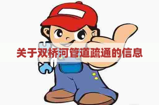 关于双桥河管道疏通的信息