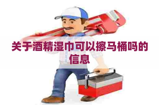 关于酒精湿巾可以擦马桶吗的信息