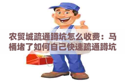 农贸城疏通蹲坑怎么收费：马桶堵了如何自己快速疏通蹲坑