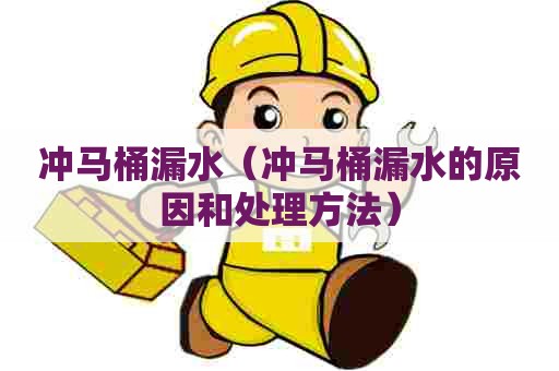 冲马桶漏水（冲马桶漏水的原因和处理方法）