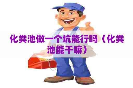 化粪池做一个坑能行吗(化粪池能干嘛) 化粪池做一个坑能行吗(化粪池能干嘛)