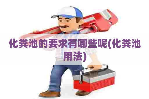 化粪池的要求有哪些呢(化粪池用法)