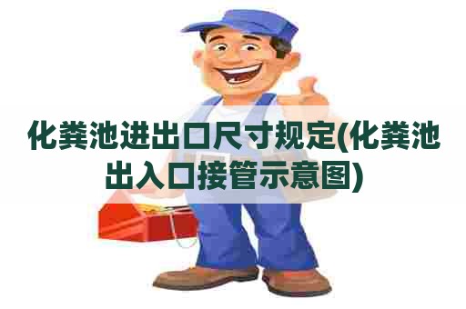 化粪池进出口尺寸规定(化粪池出入口接管示意图)