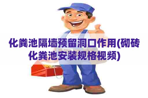 化粪池隔墙预留洞口作用(砌砖化粪池安装规格视频) 化粪池隔墙预留洞口作用(砌砖化粪池安装规格视频)