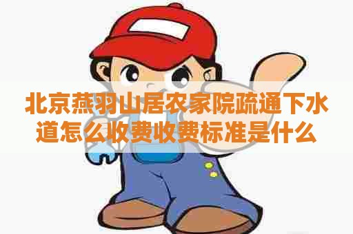 北京燕羽山居农家院疏通下水道怎么收费收费标准是什么