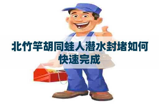 北竹竿胡同蛙人潜水封堵如何快速完成