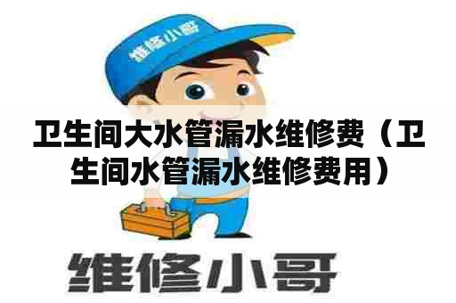 卫生间大水管漏水维修费（卫生间水管漏水维修费用）