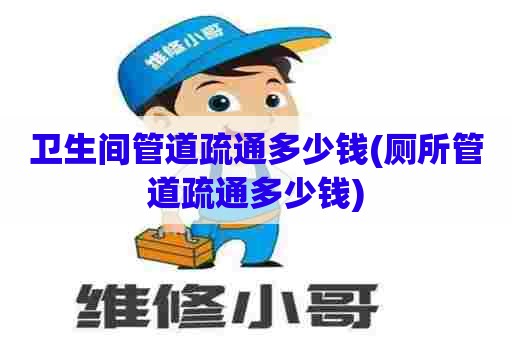 卫生间管道疏通多少钱(厕所管道疏通多少钱) 卫生间管道疏通多少钱(厕所管道疏通多少钱)