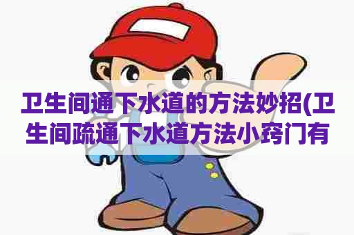 卫生间通下水道的方法妙招(卫生间疏通下水道方法小窍门有哪些)