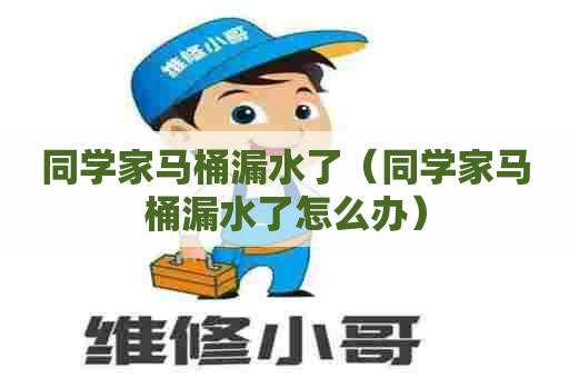 同学家马桶漏水了（同学家马桶漏水了怎么办）