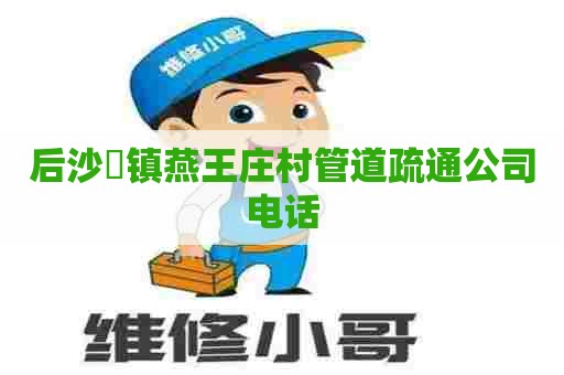 后沙硲镇燕王庄村管道疏通公司电话