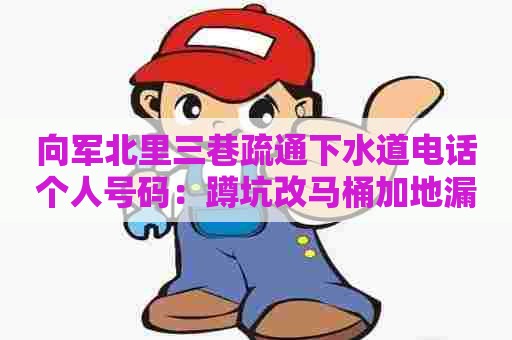 向军北里三巷疏通下水道电话个人号码：蹲坑改马桶加地漏