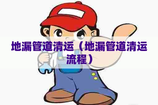 地漏管道清运（地漏管道清运流程）