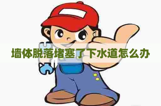 墙体脱落堵塞了下水道怎么办