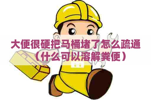 大便很硬把马桶堵了怎么疏通(什么可以溶解粪便) 大便很硬把马桶堵了怎么疏通(什么可以溶解粪便)