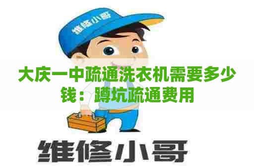大庆一中疏通洗衣机需要多少钱：蹲坑疏通费用