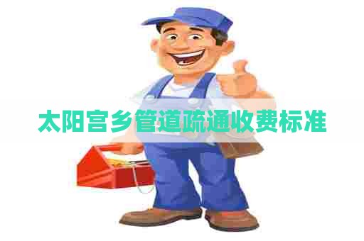 太阳宫乡管道疏通收费标准