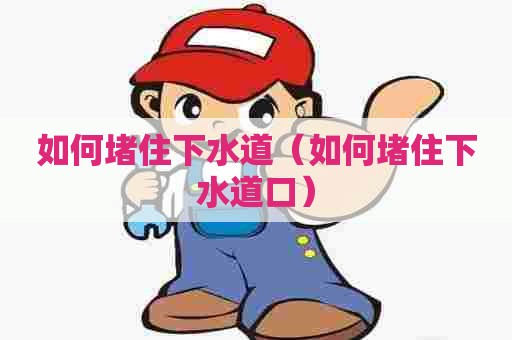 如何堵住下水道（如何堵住下水道口）