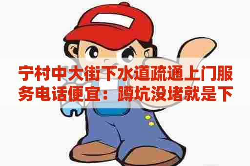 宁村中大街下水道疏通上门服务电话便宜:蹲坑没堵就是下水慢 宁村中大街下水道疏通上门服务电话便宜:蹲坑没堵就是下水慢