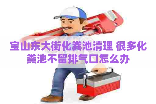 宝山东大街化粪池清理 很多化粪池不留排气口怎么办