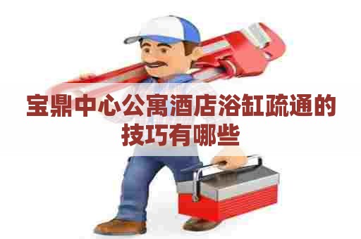 宝鼎中心公寓酒店浴缸疏通的技巧有哪些 宝鼎中心公寓酒店浴缸疏通的技巧有哪些