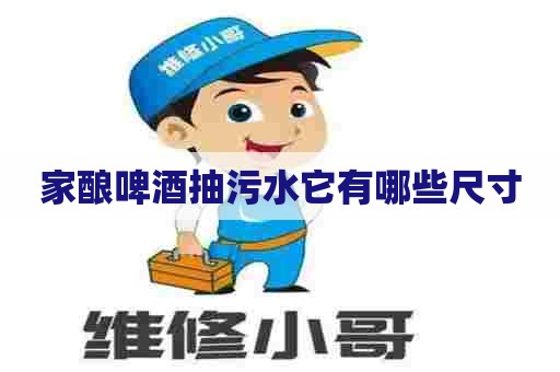 家酿啤酒抽污水它有哪些尺寸