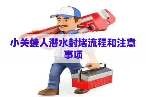 小关蛙人潜水封堵流程和注意事项