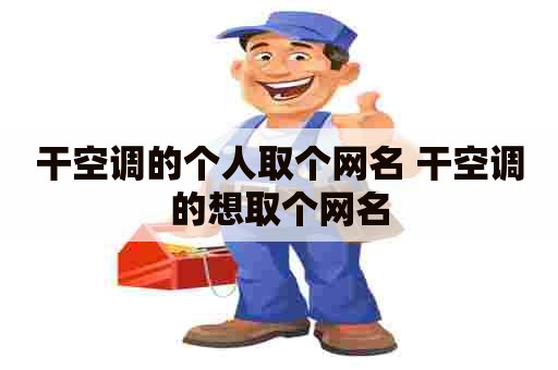 干空调的个人取个网名 干空调的想取个网名