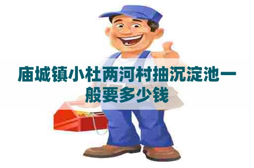 庙城镇小杜两河村抽沉淀池一般要多少钱 庙城镇小杜两河村抽沉淀池一般要多少钱