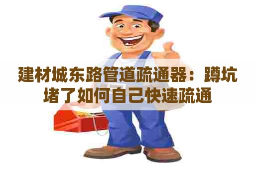 建材城东路管道疏通器:蹲坑堵了如何自己快速疏通 建材城东路管道疏通器:蹲坑堵了如何自己快速疏通