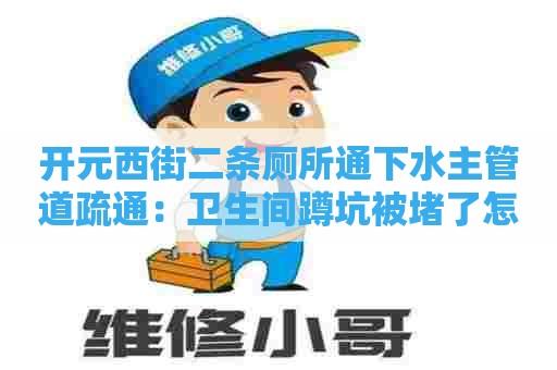开元西街二条厕所通下水主管道疏通：卫生间蹲坑被堵了怎么办