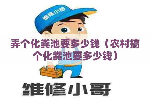 弄个化粪池要多少钱（农村搞个化粪池要多少钱）