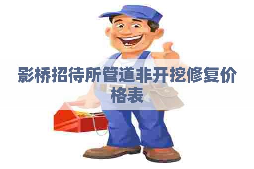 影桥招待所管道非开挖修复价格表