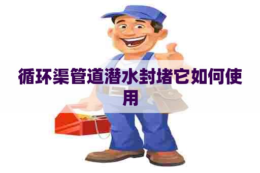 循环渠管道潜水封堵它如何使用