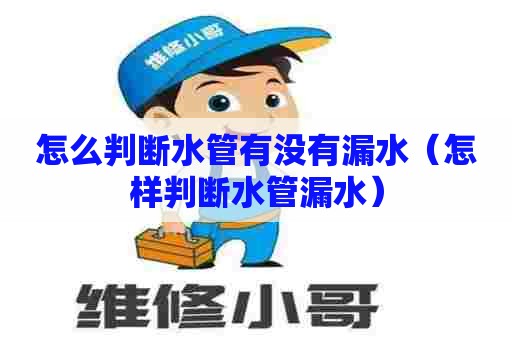 怎么判断水管有没有漏水（怎样判断水管漏水）