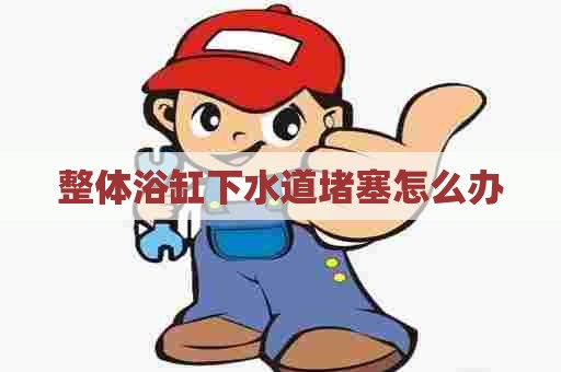 整体浴缸下水道堵塞怎么办