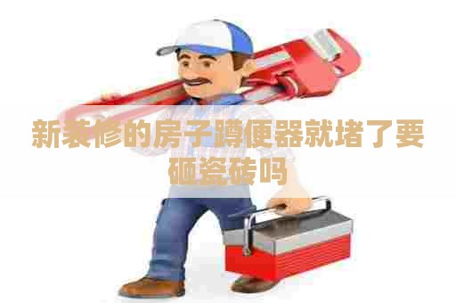 新装修的房子蹲便器就堵了要砸瓷砖吗