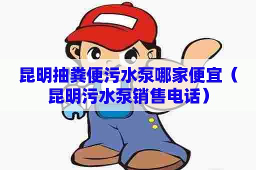 昆明抽粪便污水泵哪家便宜（昆明污水泵销售电话）